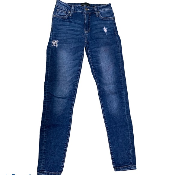 Kendall & Kylie The Ultra Babe Skinny Distressed Ladies Jeans Sz 1/25 - Picture 1 of 5